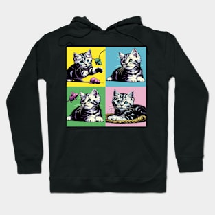 American Wirehair Pop Art - Cat Kitties Hoodie